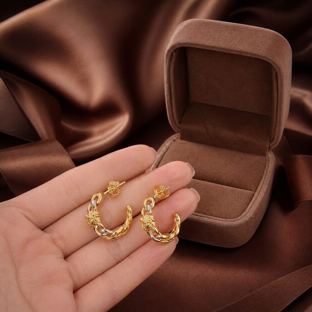 Versace Bold Statement Earrings Style 1 | New with Box - Picture 7 of 9